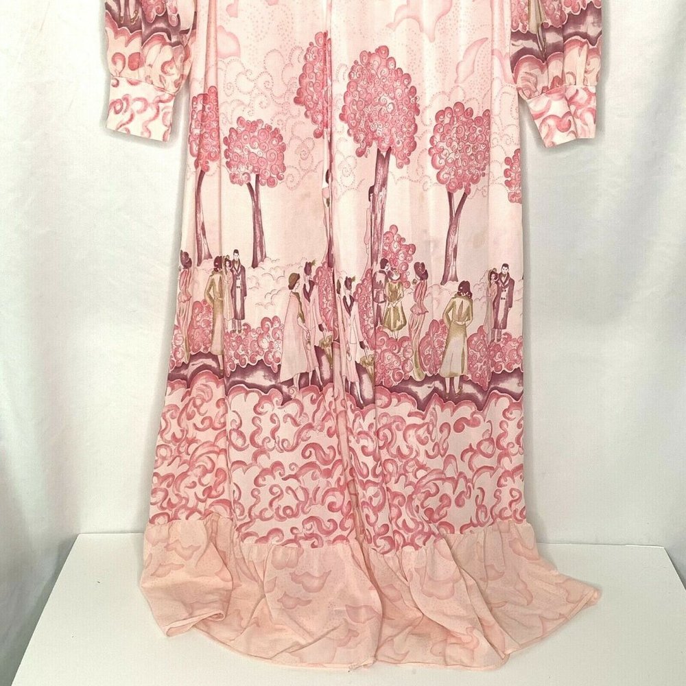 Sears Pink Patterned Robe - Picture 3 of 12